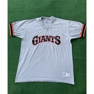 Vintage 80s San Francisco Giants Wringer Shirt Men Large Russell Athletic MLB